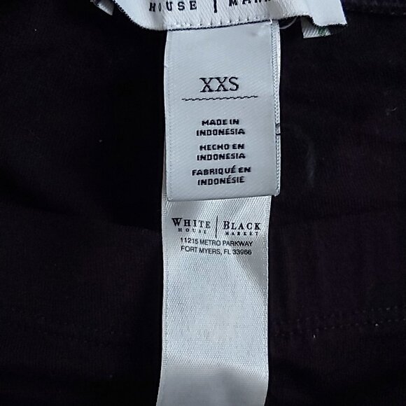 WHBM Essential Black Rayon/Spandex Blend Crop Leggings - Size XXS - Picture 9 of 9